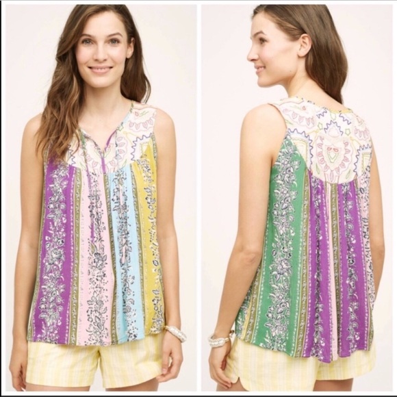 Anthropologie Tops - Anthropologie Swing Top/Blouse multicolor. Size M